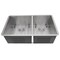 Nantucket Sinks 32 Inch Pro Series 55/45 Offset Double bowl Undermount Zero Radius Stainless Steel Kitchen Sink ZR3219-OS-16 - alternate 4